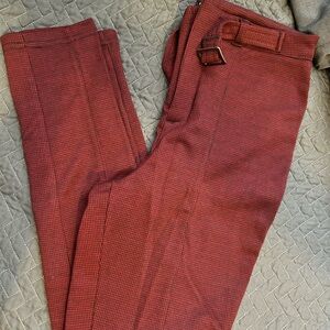 Stylish Red and Neutral Pants Set